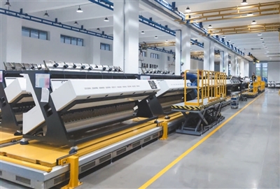 合肥美亞光電技術(shù)股份有限公司的色選機(jī)智能裝配流水線。陳利婭攝