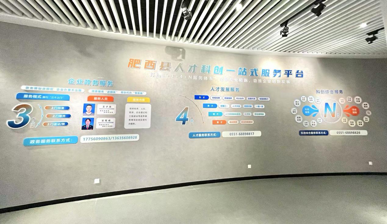 肥西縣"3+4+N"人才科創(chuàng)一站式服務(wù)平臺(tái)。 肥西縣委組織部供圖