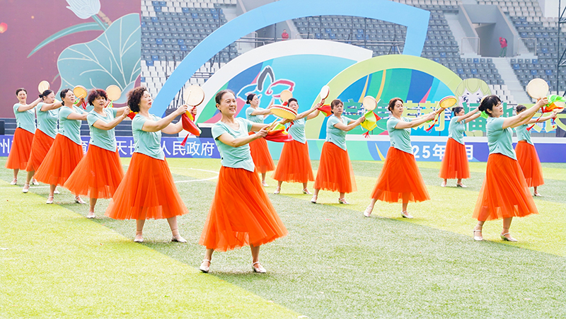 太平鼓表演。李廣源攝