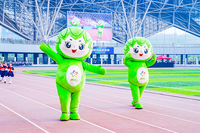 茉莉花全民健身展示活動(dòng)吉祥物。李廣源攝